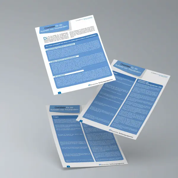 PDF - Checkliste für die Auswahl von Treuhändern